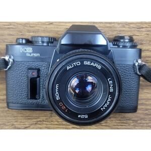 Vintage Sears KS Super 35mm SLR Film Camera 1:20 50MM Lens Japan Not Tested